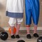Eye Catching Mens Raggedy Andy Costume One Piece Jumpsuit Hat Yarn Hair Outfit